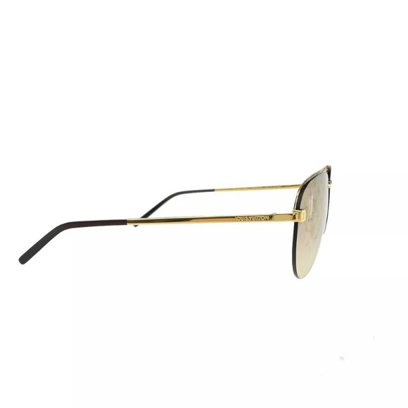 LOUIS VUITTON Clockwise Sunglasses Eye Wear Monogram Metal Gold - Picture 4 of 14